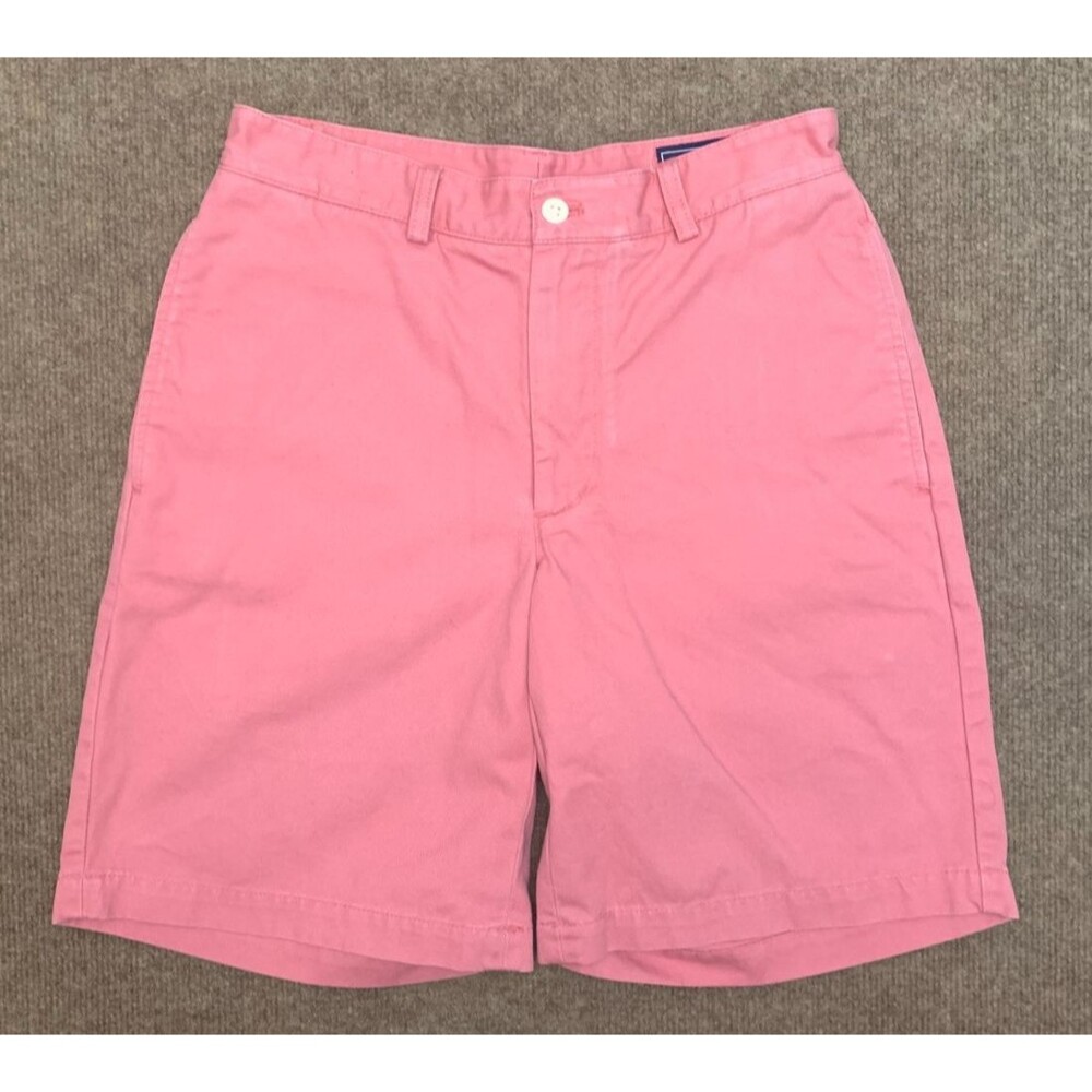 Vineyard VInes Shorts Mens 28 Club Flat Front Chino Preppy Casual 100% Cotton